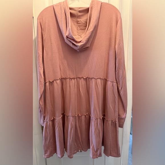 Chris & Carol Blush Pink Hoodie Dress - Picture 3 of 4